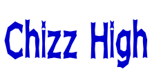 Chizz High 字体